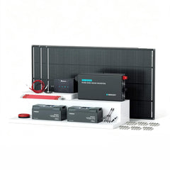 Renogy 600W 12V ShadowFlux solar kit with battery and inverter