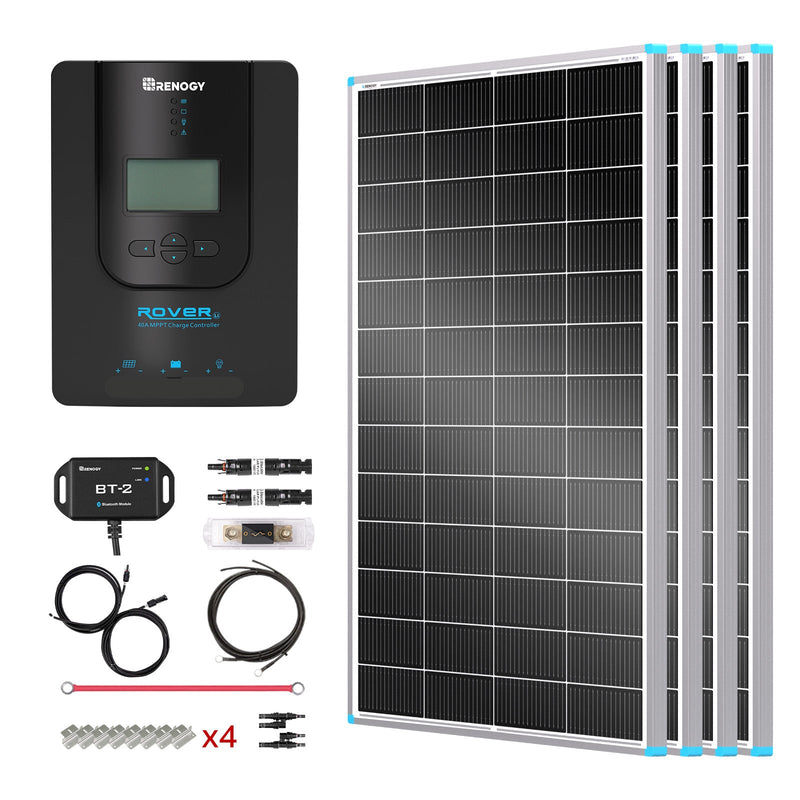 Renogy 800W 12V essential solar panel kit with MPPT controller