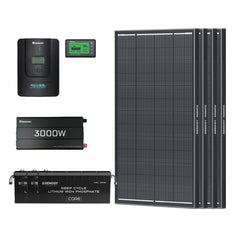 Renogy power kit with batteries, inverter and solar panels