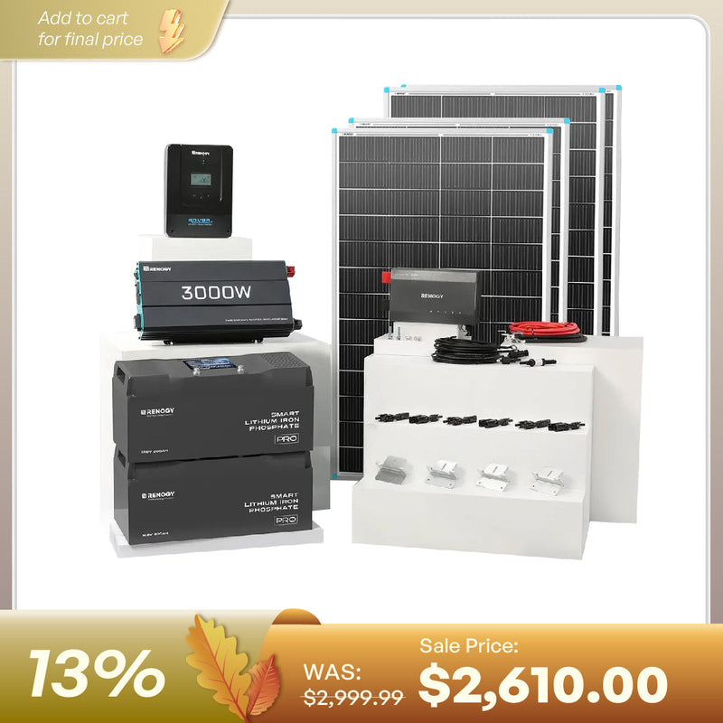 Renogy workshop solar solution kit with 5.12kWh battery