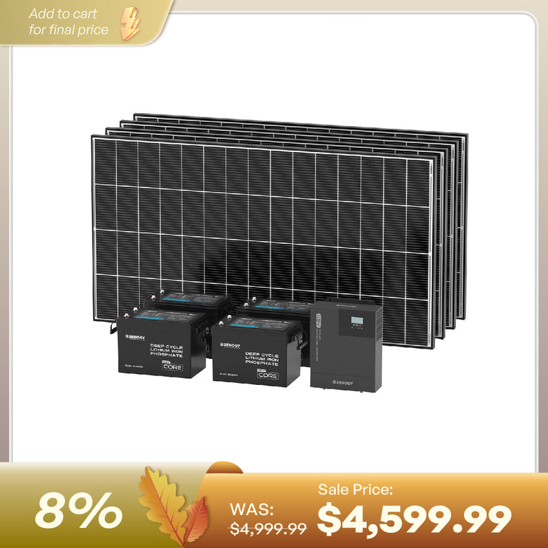 Renogy Cabin Solution off-grid solar kit with battery bank