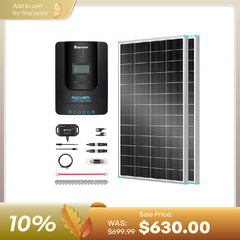 Renogy 400W 12V solar panel kit components
