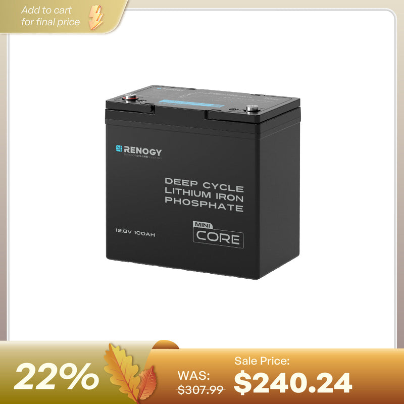 Renogy Core Mini 12.8V LiFePO4 lithium battery