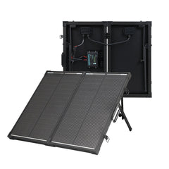 Renogy N-Type folding solar suitcase kit, open
