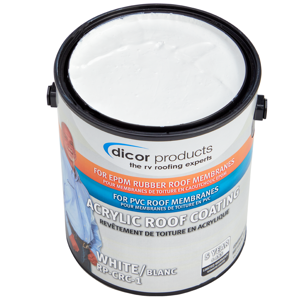 Dicor Acrylic Roof Coating, Part 2 for EPDM & PVC Roofing, 1 Gallon - RP-CRC-1