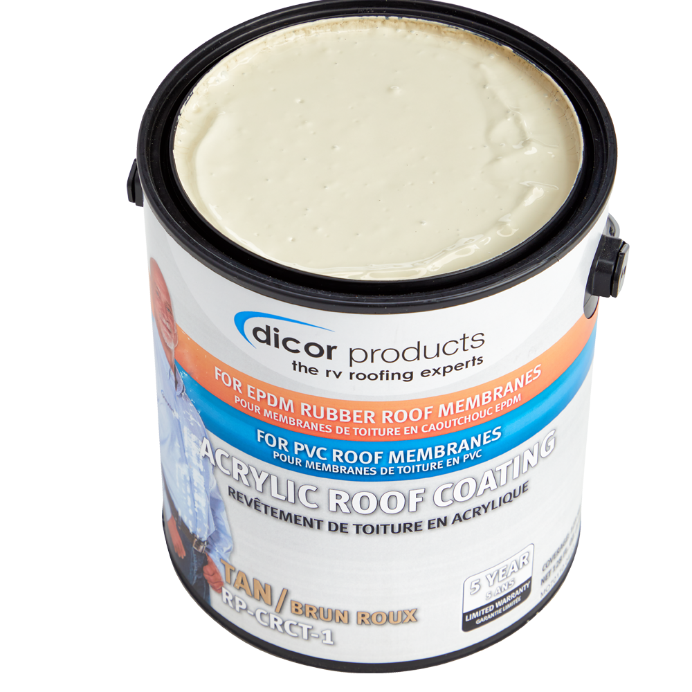 Dicor Acrylic Roof Coating, Part 2 for EPDM & PVC Roofing, 1 Gallon - RP-CRCT-1