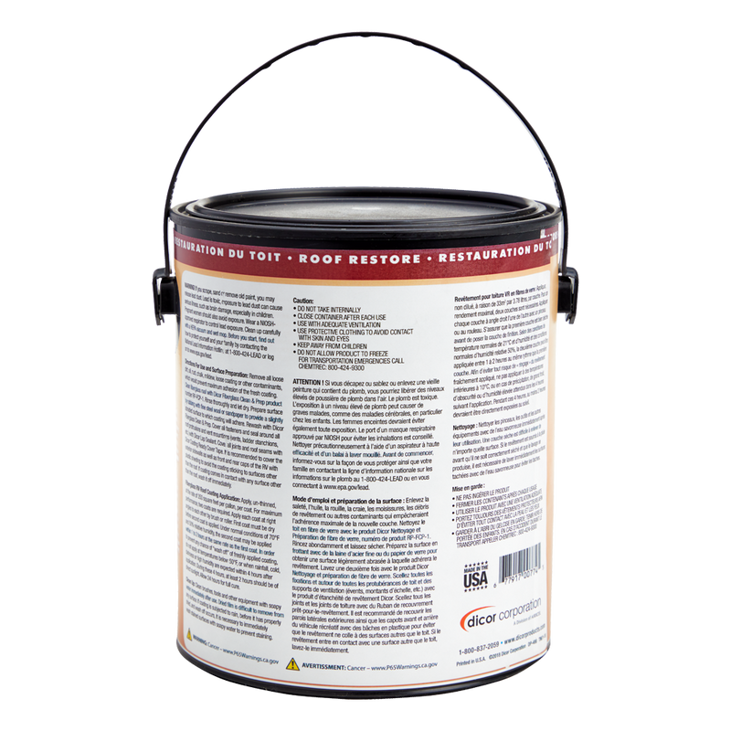 Dicor Fiberglass RV Roof Coating, 1 Gallon - view 3