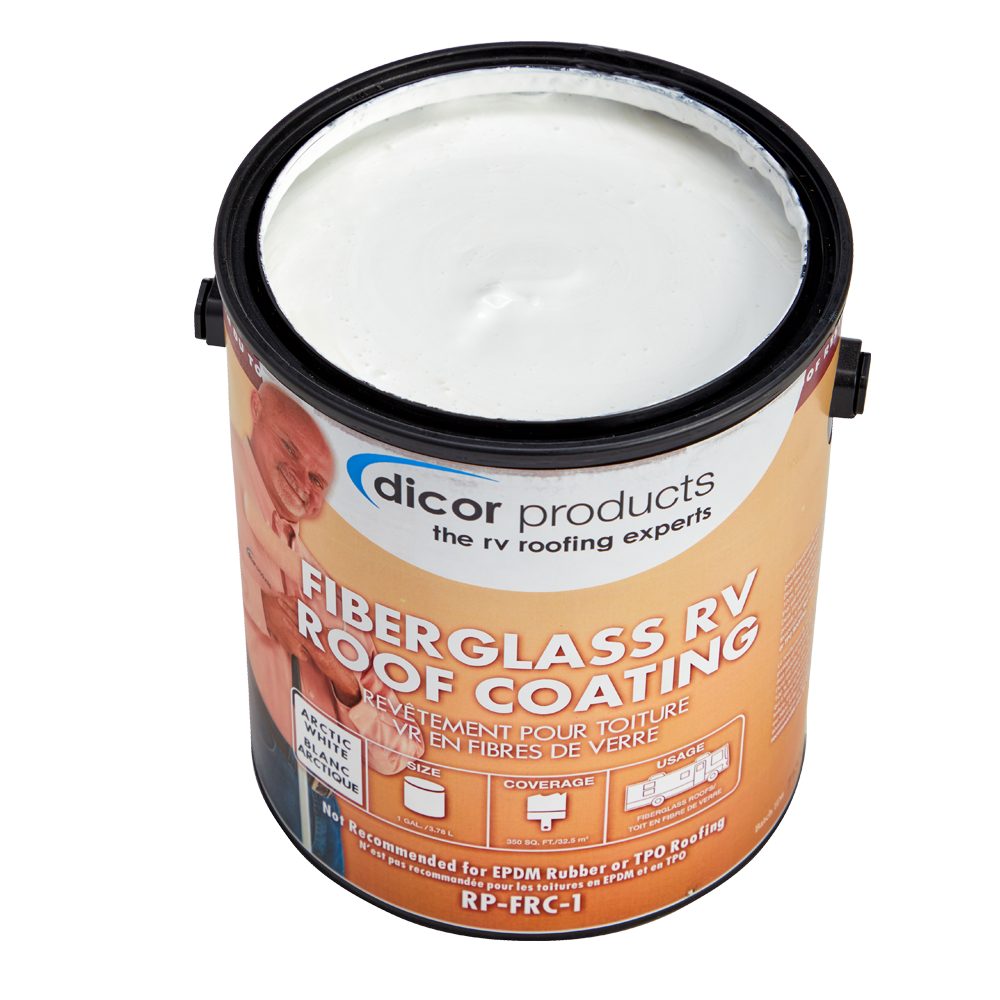 Dicor Fiberglass RV Roof Coating, 1 Gallon - RP-FRC-1