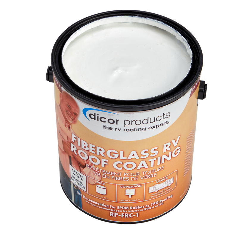 Dicor Fiberglass RV Roof Coating, 1 Gallon - RP-FRC-1