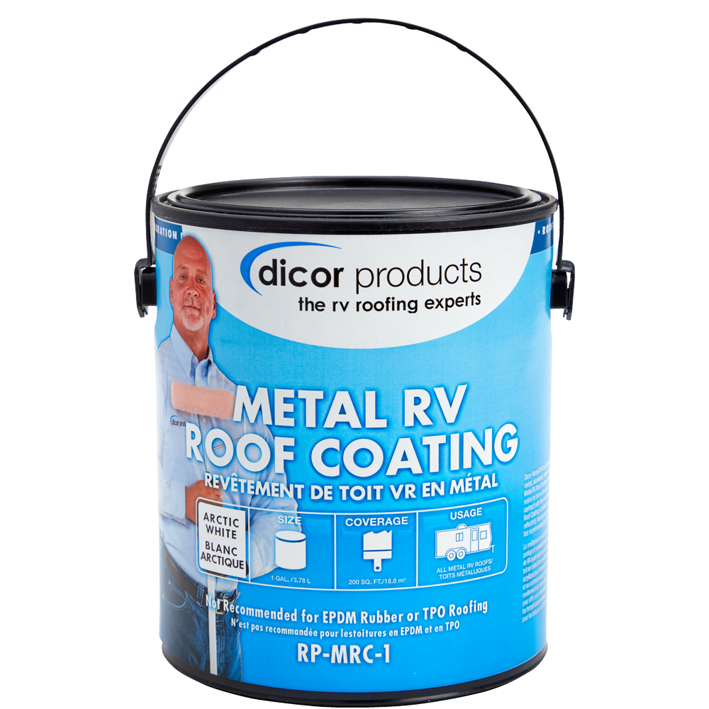 Dicor Elastomeric Metal RV Roof Coating, White, 1 Gallon - view 2