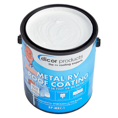 Dicor Elastomeric Metal RV Roof Coating, White, 1 Gallon - RP-MRC-1