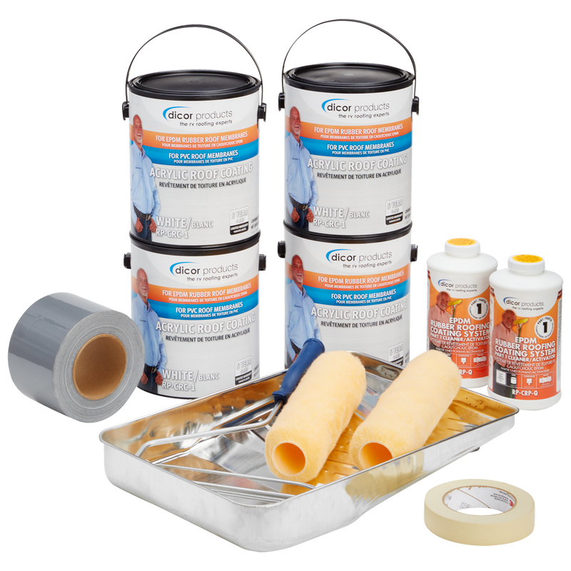 Dicor RV Roof Renew Kit for a 30 ft Rubber Roof - RP-RRK-30