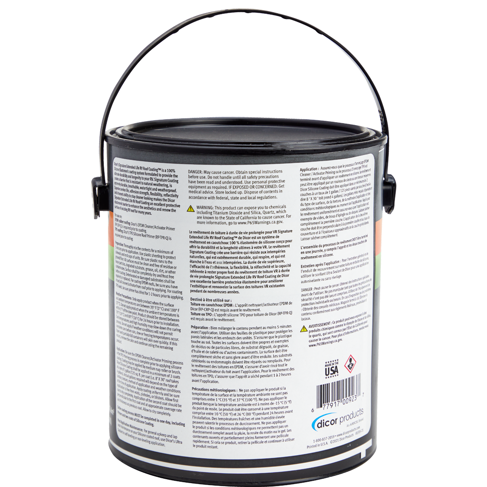 Dicor Signature Extended Life Silicone Roof Coating, Part 2 for EPDM & TPO Roofing, 1 Gallon - view 3