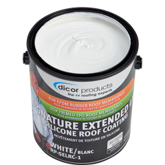 Dicor Signature Extended Life Silicone Roof Coating, Part 2 for EPDM & TPO Roofing, 1 Gallon - RP-SELRC-1