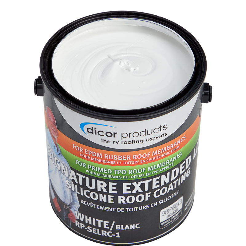 Dicor Signature Extended Life Silicone Roof Coating, Part 2 for EPDM & TPO Roofing, 1 Gallon - RP-SELRC-1