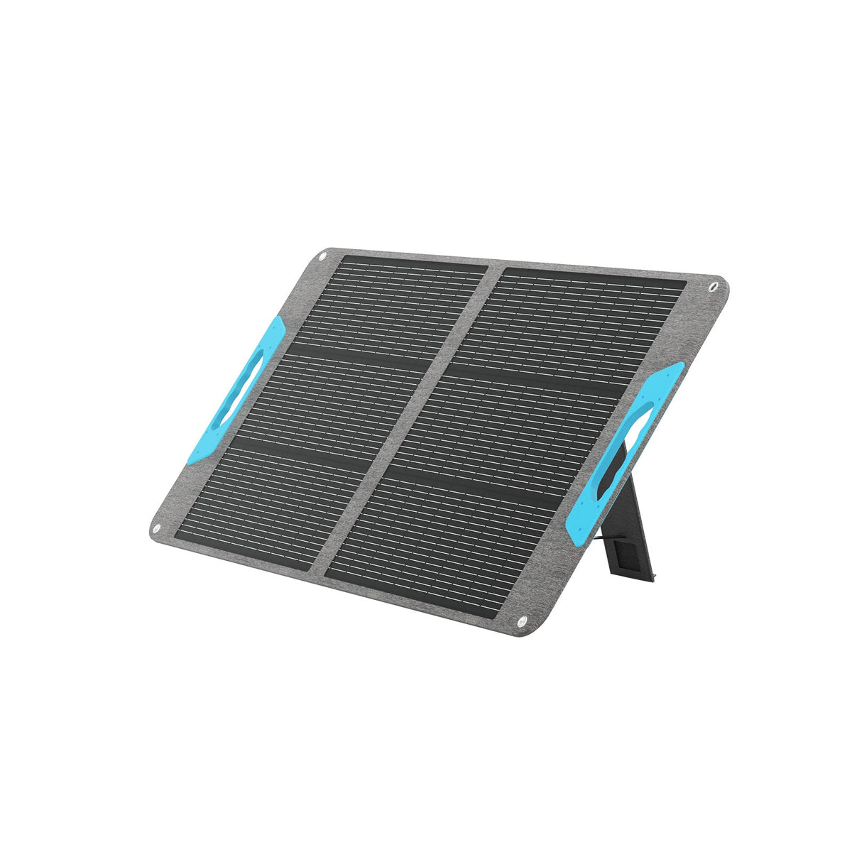 Renogy E.Flex portable solar panel unfolded with kickstands