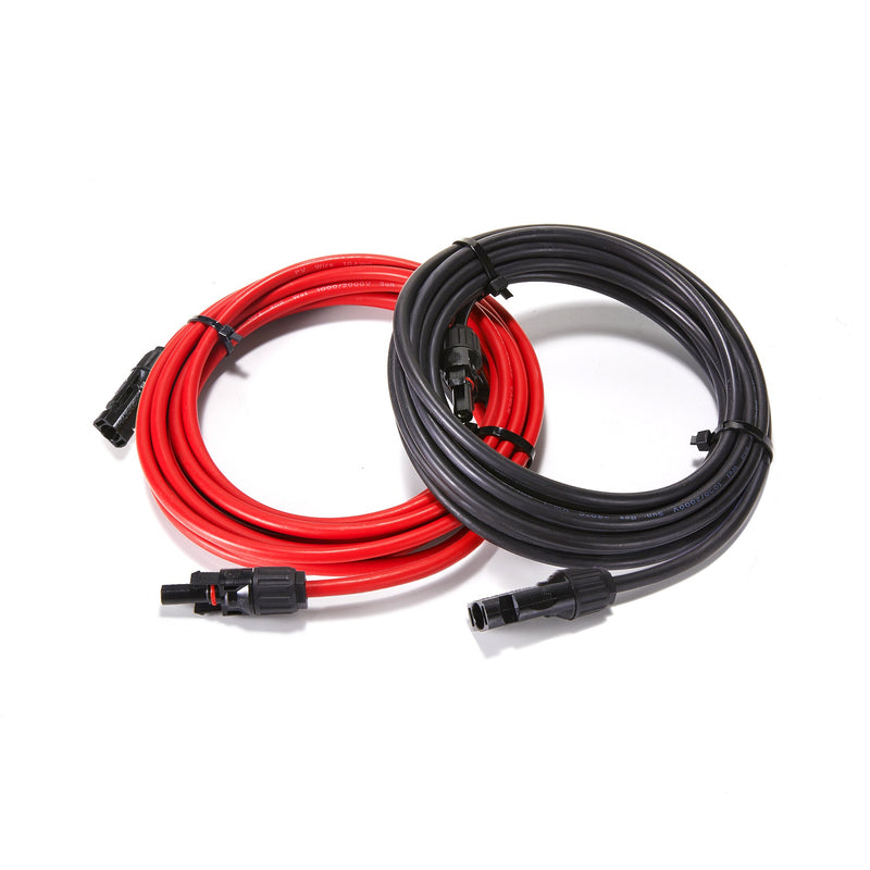 Rich Solar 10 Gauge Solar Panel Extension Cable with Male and Female Solar Connector Ends