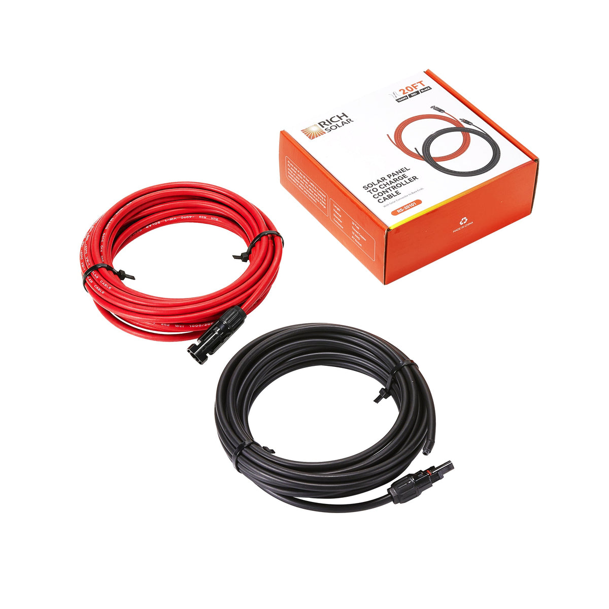 Rich Solar 10 Gauge Extension Cable to Connect Solar Panel to Charge Controller
