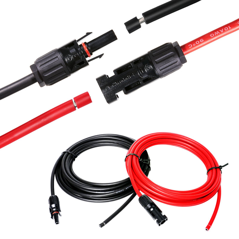 Rich Solar 10 Gauge Extension Cable to Connect Solar Panel to Charge Controller
