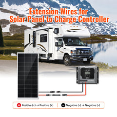 Rich Solar 10 Gauge Extension Cable to Connect Solar Panel to Charge Controller