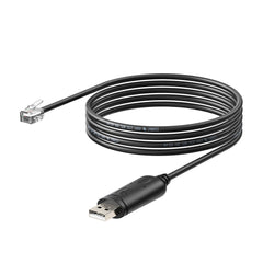 Rich Solar USB to RJ12 (6-Pin) Communication Cable for Battery Firmware Updates and Inverter Integration