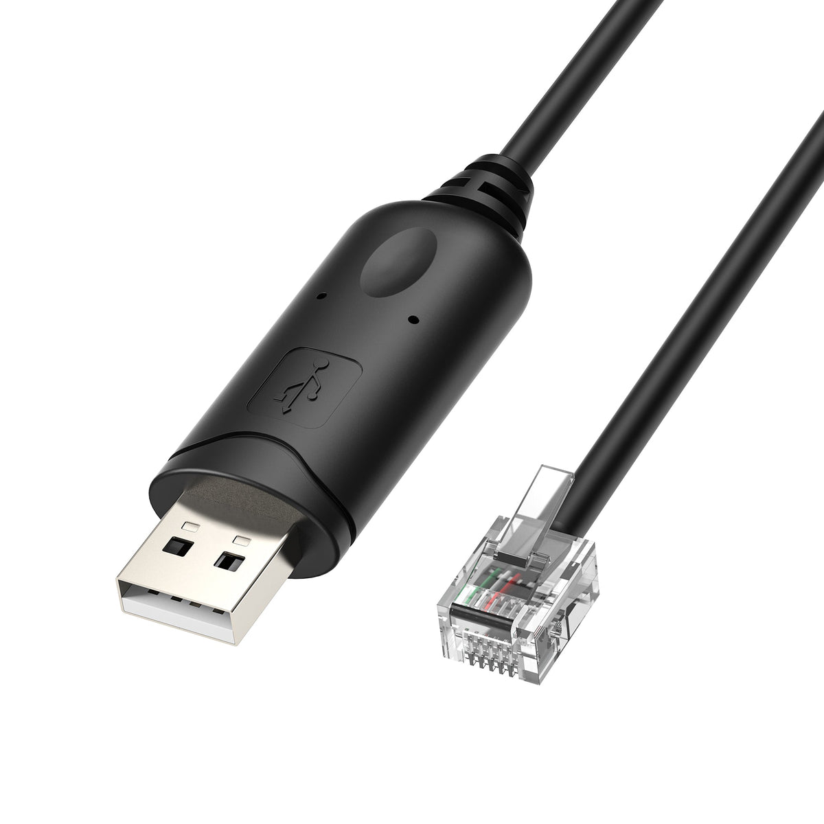 Rich Solar USB to RJ12 (6-Pin) Communication Cable for Battery Firmware Updates and Inverter Integration