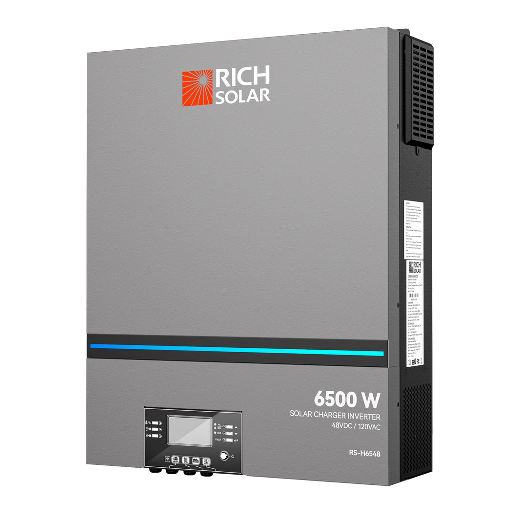 Rich Solar NOVA 6K 6500 Watt (6.5kW) 48 Volt Off-Grid Hybrid Solar Inverter