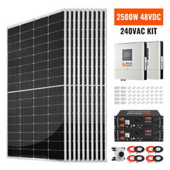 Rich Solar 2500W 48VDC-240VAC Solar Kit