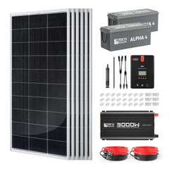 Rich Solar 1200 Watt 24V Complete Solar Kit