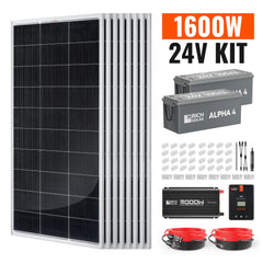 Rich Solar 1600 Watt 24V Complete Solar Kit