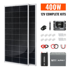 Rich Solar Complete 400W Solar Kit with Battery & Inverter