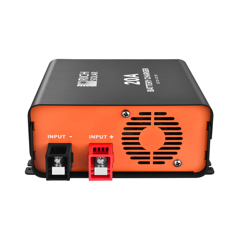Rich Solar 12V 20A DC-DC Battery Charger for RV, Van, Boat, Off-Grid