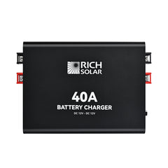 Rich Solar 12V 40A DC-DC Battery Charger for RVs, Vans, Boats & Off-Grid Systems