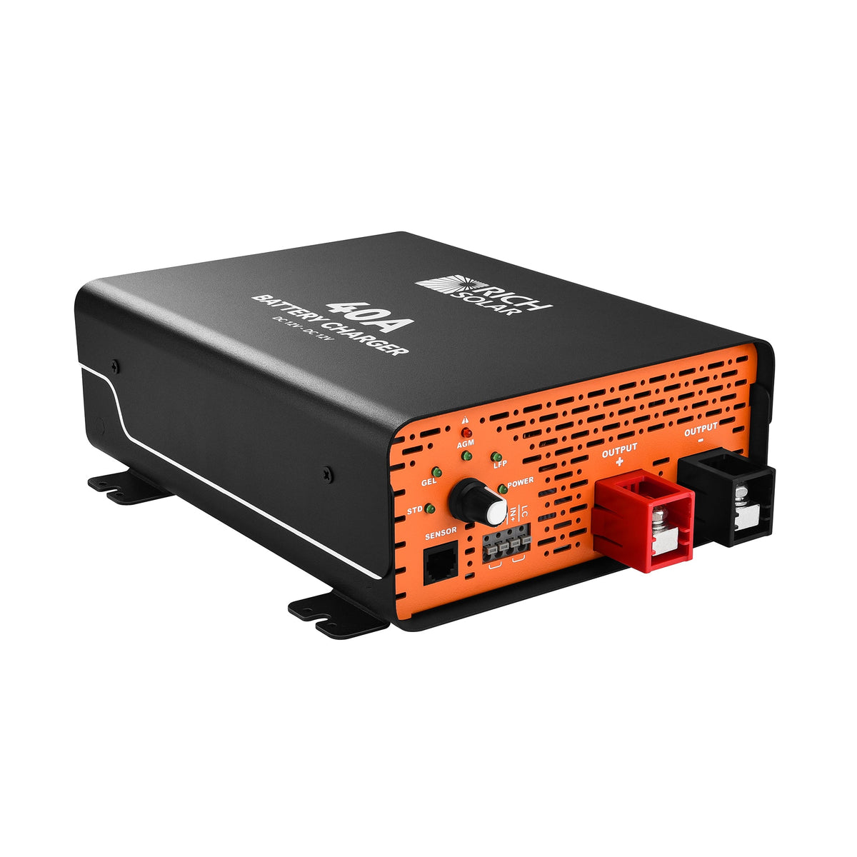Rich Solar 12V 40A DC-DC Battery Charger for RVs, Vans, Boats & Off-Grid Systems