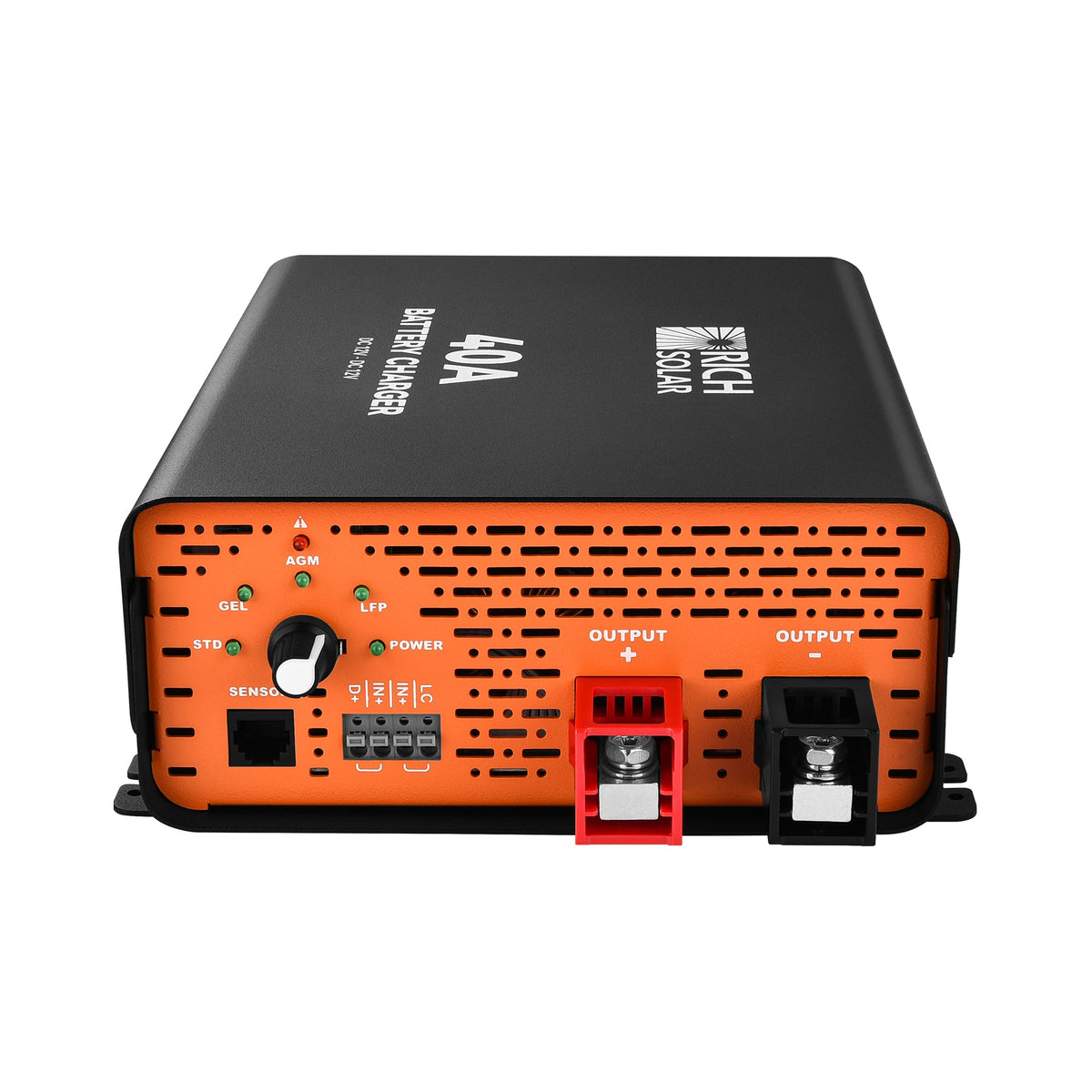 Rich Solar 12V 40A DC-DC Battery Charger for RVs, Vans, Boats & Off-Grid Systems