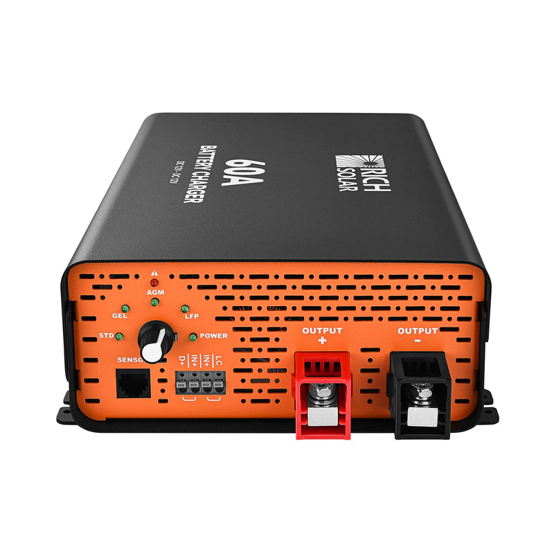 Rich Solar 12V 60A DC-DC Battery Charger for RVs, Vans, Boats & Off-Grid Systems