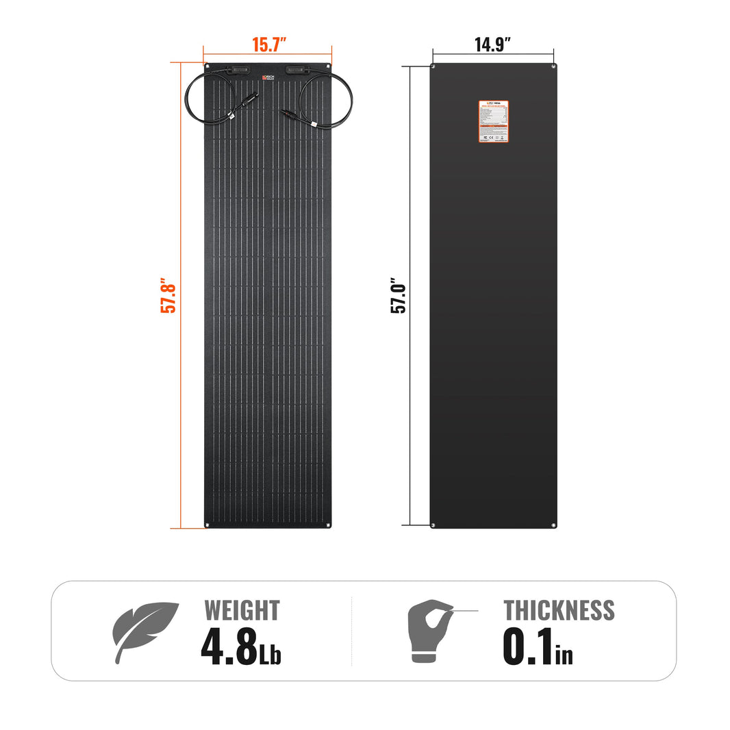 Rich Solar MEGA 100 FLEX 100W 12V Flexible Solar Panel