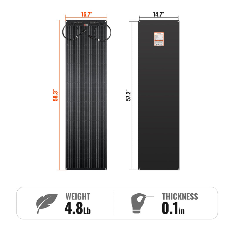 Rich Solar MEGA 100 PRO FLEX 100W 24V Flexible Solar Panel