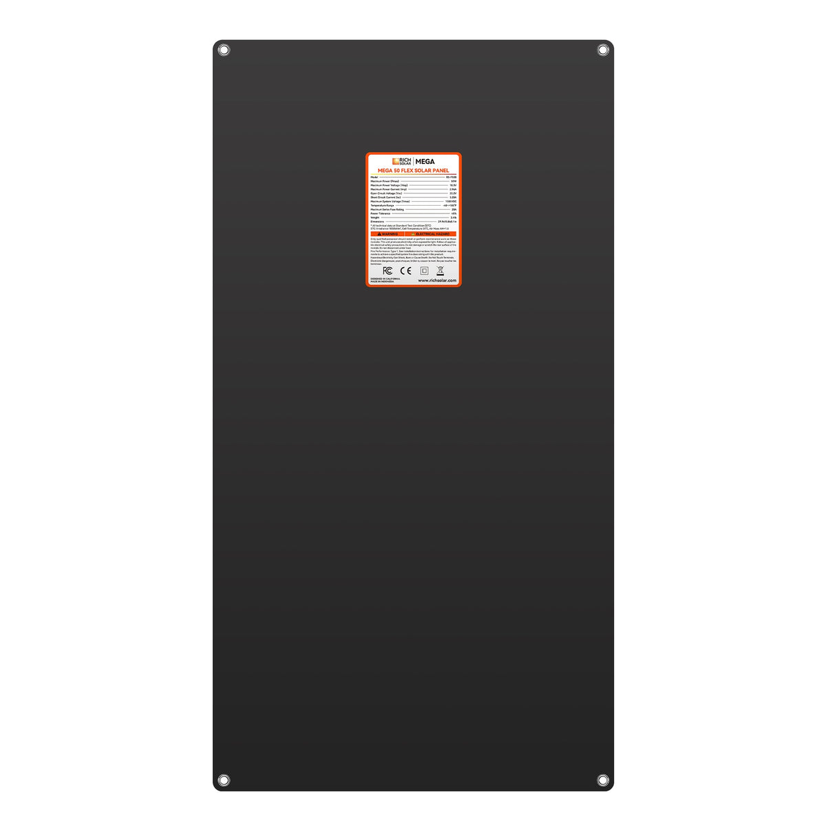 Rich Solar MEGA 50 FLEX 50W 12V Flexible Solar Panel