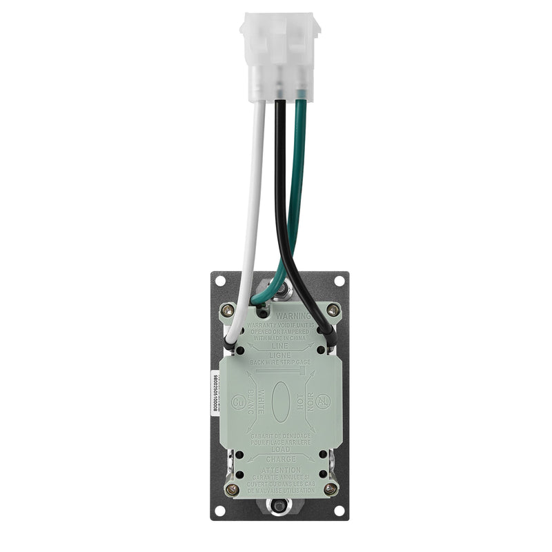 Rich Solar Slim GFCI Outlet 20 Amp Self-Test, Tamper-Resistant, LED Indicator, UL Listed
