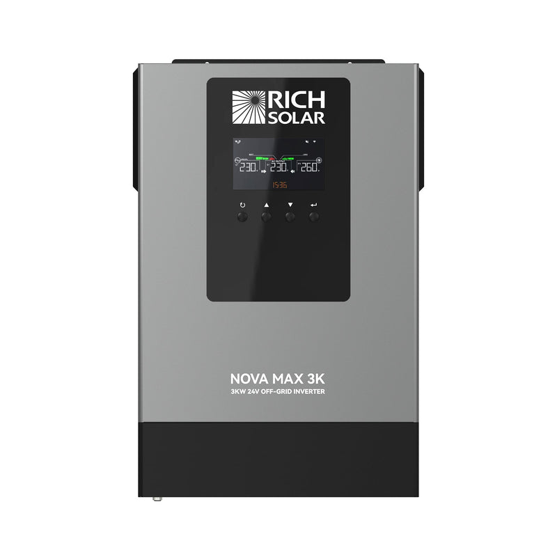 Rich Solar NOVA MAX 3K 2026 24V 3000W Off-Grid Hybrid Inverter