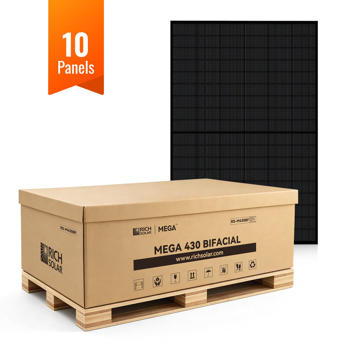Rich Solar MEGA 430 BIFACIAL 430W Bifacial N-Type Solar Panel