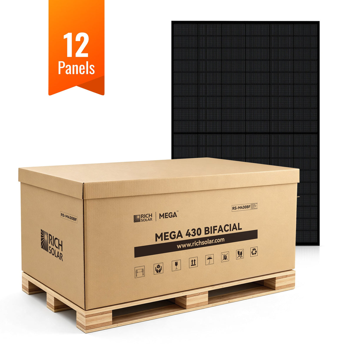 Rich Solar MEGA 430 BIFACIAL 430W Bifacial N-Type Solar Panel