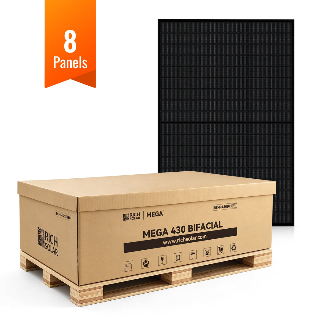 Rich Solar MEGA 430 BIFACIAL 430W Bifacial N-Type Solar Panel