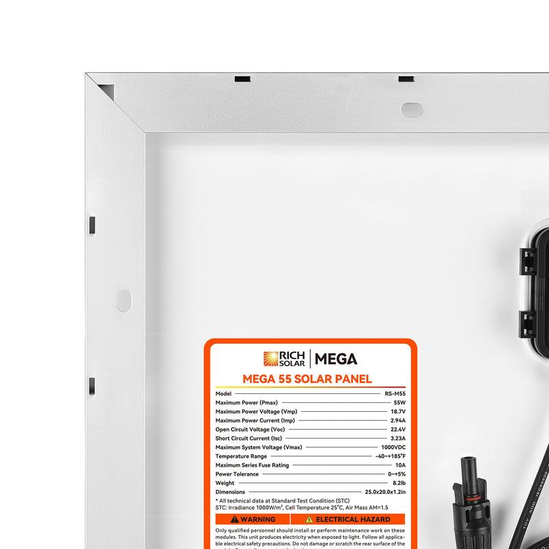 Rich Solar MEGA 55 55 Watt Solar Panel