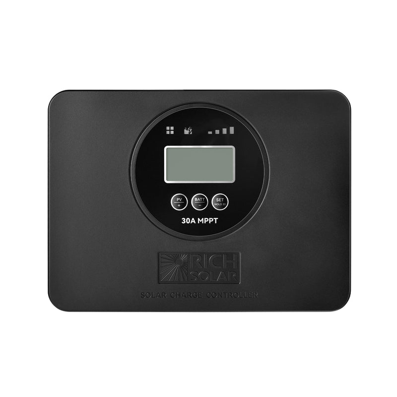 Rich Solar BRAVO PRO 30 Premium 30A 12V/24V MPPT Flush Mount Solar Controller for RVs, Trailers, Campers, Vans, Boats, Off-Grid