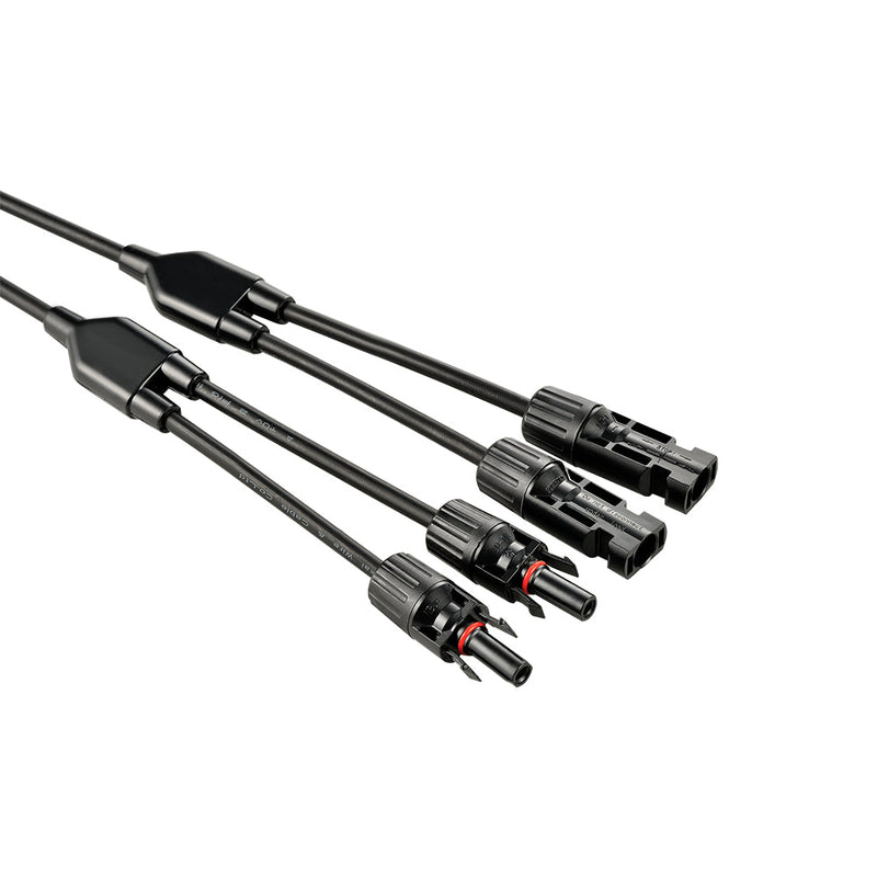 Rich Solar Y Branch 2-to-1 Solar Panel Parallel Adapters