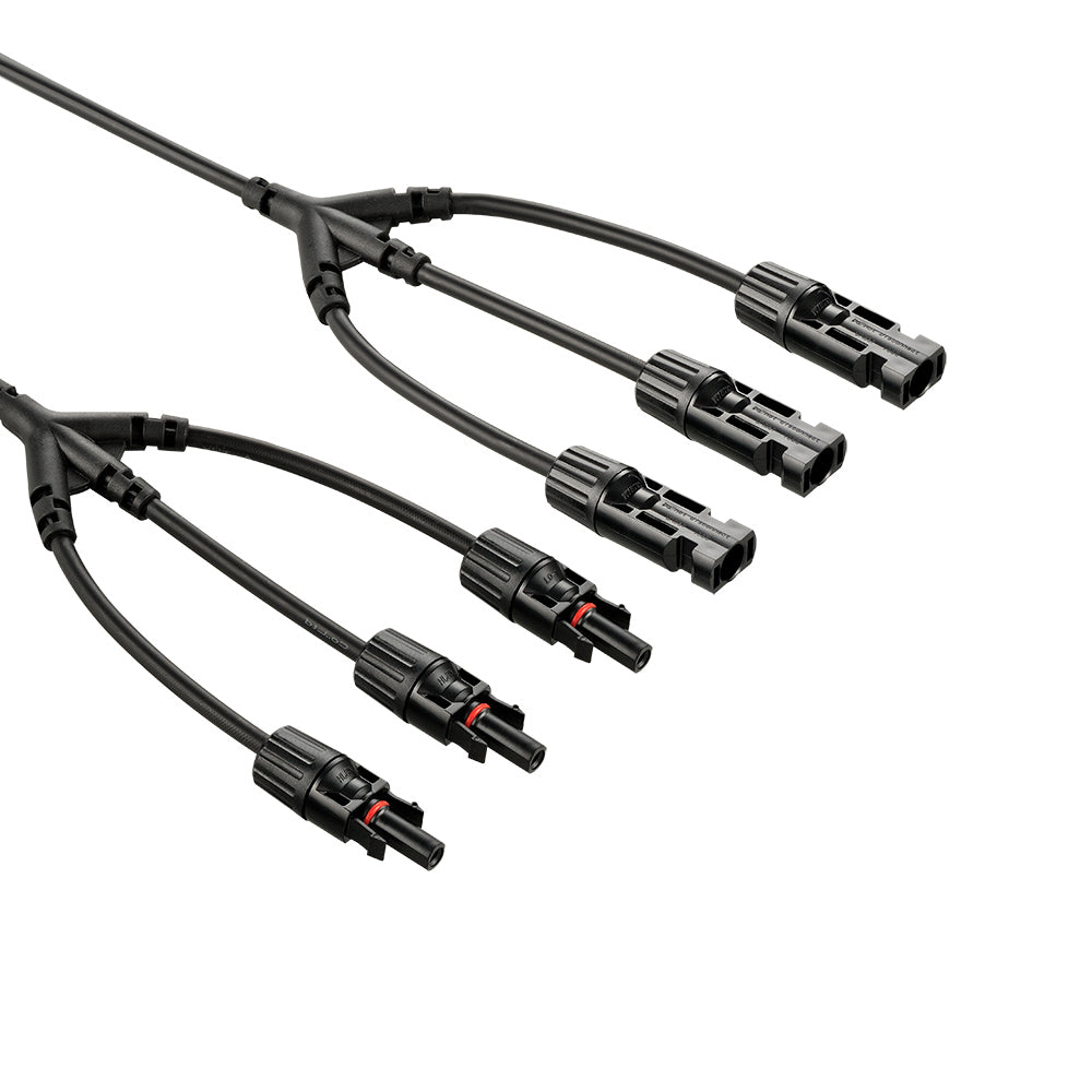 Rich Solar Y Branch Parallel Adapters 3-to-1 3-to-1 Weatherproof Parallel Adapters for Solar Panels