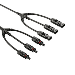 Rich Solar Y Branch Parallel Adapters 3-to-1 3-to-1 Weatherproof Parallel Adapters for Solar Panels