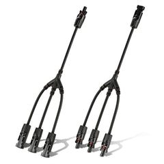 Rich Solar Y Branch Parallel Adapters 3-to-1 3-to-1 Weatherproof Parallel Adapters for Solar Panels